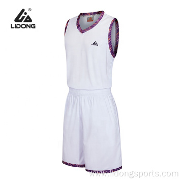 Wholesale School Basketball Uniform Set Basketball Jerseys